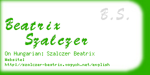 beatrix szalczer business card